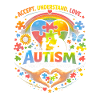 Autism Acceptance Heart Puzzle