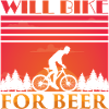 Fahradfahrer Bier Spruch Radtour Biertrinker