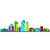 Dhaka City Skyline National Monument Art