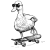 Skater Duck