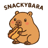 Snackybara - Capybara with Hotdog