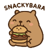 Snackybara - Capybara with Burger