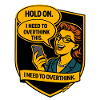 Retro Comic Rethinking - Overthinker