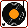 Retro Vinyl Album on Turntable
