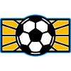 Fußball-Pop-Art-Logo