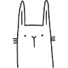 Scandi Rabbit – Minimalist Drawing in Nordic