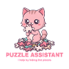 Puzzle Assistand Cat Quote