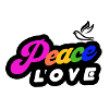 Peace Love Rainbow Retro