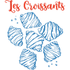 Les Croissants Blue Sketches