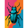 Insect Pop Art Retro