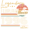 Février 1996 anniversaire 1996 légendes Février