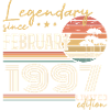 Février 1997 anniversaire 1997 légendes Février