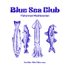Blue Sea Club Fish & Octopus Illustration