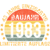 Retro 1983 Limited Edition 43rd Birthday