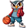 Owls Basketball Bird