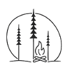 Waldlagerfeuer Silhouette Natur Geschenkidee