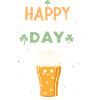 Pinte joyeuse Saint-Patrick