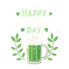 Saint Patrick Bière Verte Joyeuse
