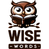 Wise Owl with Book – Words