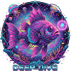 Deep Dive Neon Fish Underwater