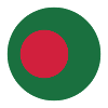 Round Bangladesh flag
