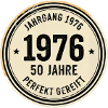 Vintage 1976 – 50 anni Perfettamente maturato Retrò