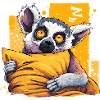 Lemur Cuddly Hero Neon Eyes