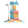 Buntes Haus Fantasie