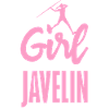 Javelin thrower with fun statement