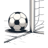 Ball at the net Goal