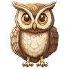 Forest Owls Cartoon Owl