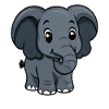 Cuddly Elephant Friend Cartoon