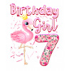7e anniversaire Girls Flamingo 7 ans