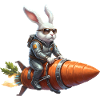 Stérilisation du lapin de Pâques fusée
