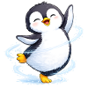 Tanzender Pinguin