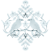 Symmetrical Bird Floral Scene