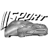 Glänzendes Sportauto Print