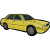 Yellow Classic Sedan