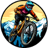 Mountain bike biker