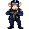 Chimpanzee Policeman / Police Monkey