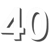 40, chiffres, anniversaire