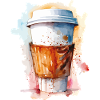 Wasserfarben ToGo Kaffee