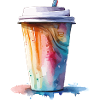 Cappuccino Kaffee Becher Kunst