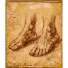 Antique Feet Drawing