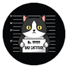 Bad Cattitude Cat Mugshot