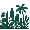 Jungle City Skyline Silhouette