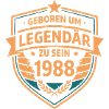 Geboren 1988 Legendenabzeichen