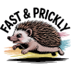 Bunter Sprint-Igel