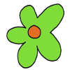 Lime Flower Pop Art