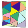 Geometric Glass Mosaic Burst